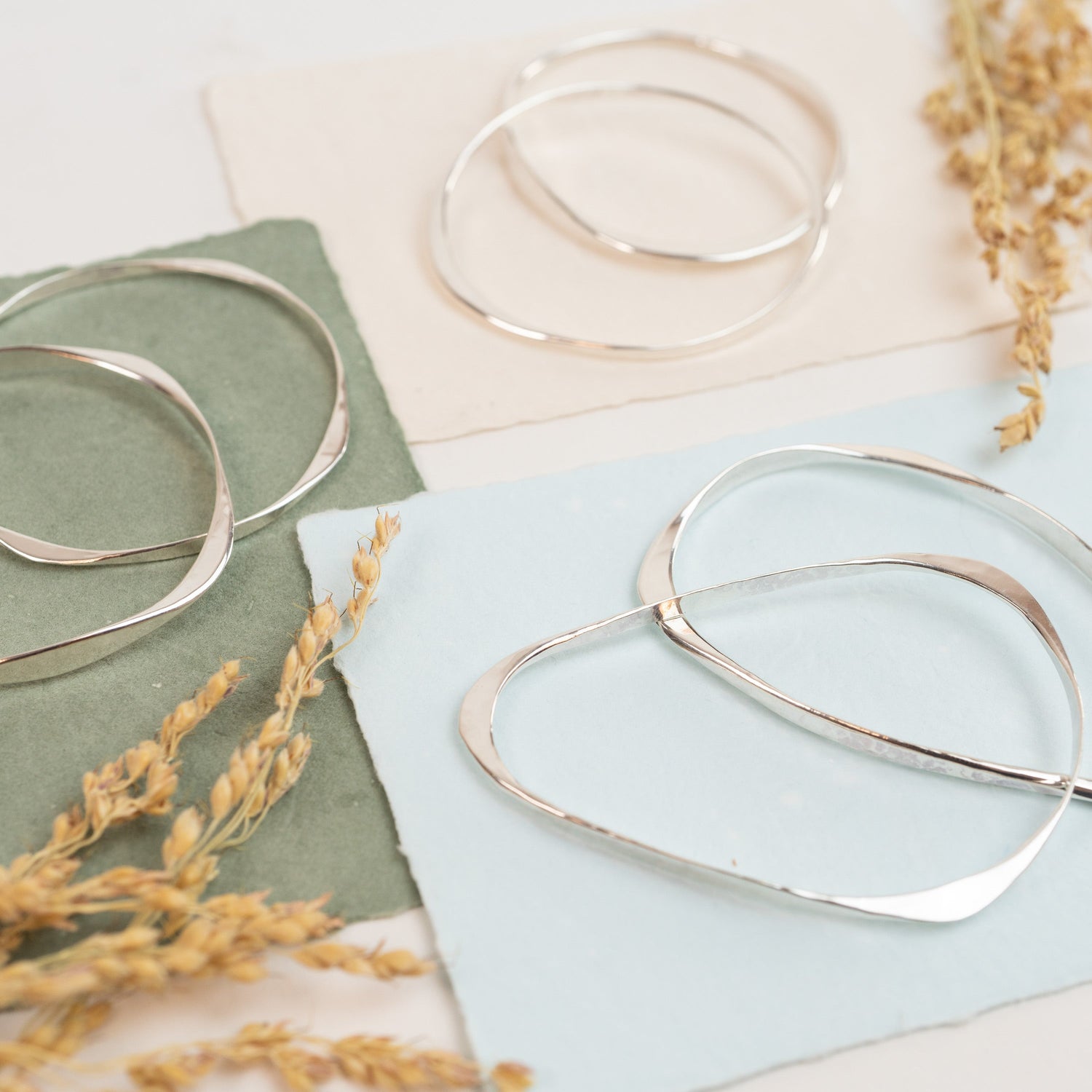 Bangle Bracelets - Sterling Silver Collection