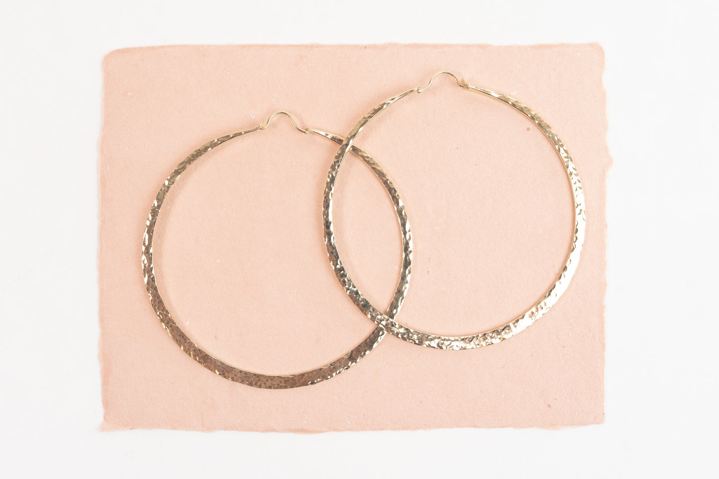 Hoops-Solid 14k Yellow Gold - 3 inch diameter - XXX Large