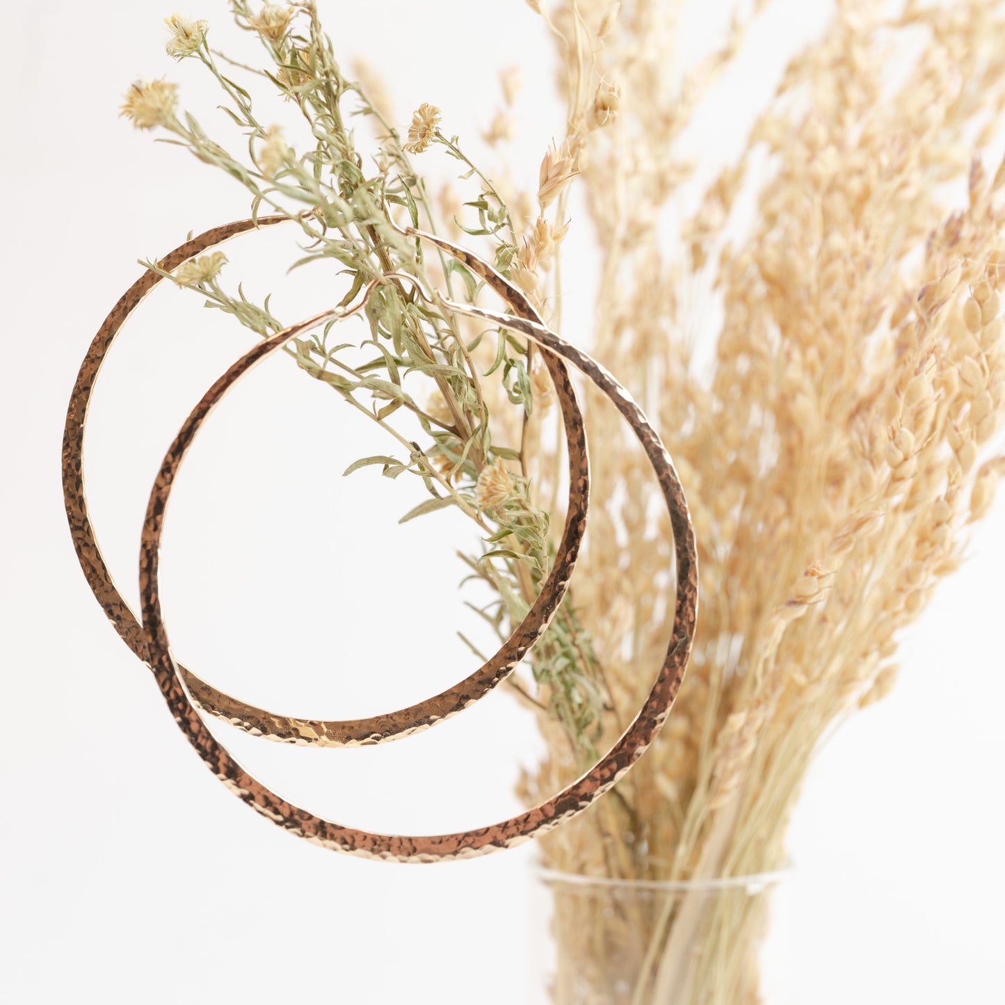 Hoops-Solid 14k Yellow Gold - 3 inch diameter - XXX Large