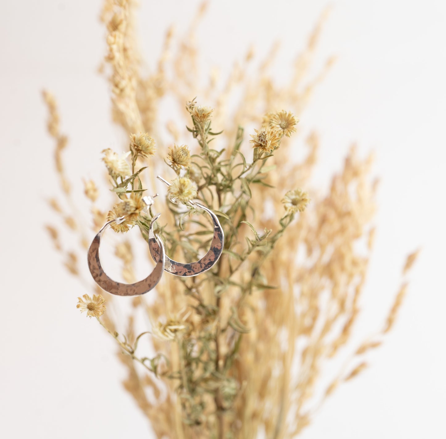 Hoop earrings in Sterling Silver XS SMALL with post